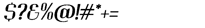 Ornamenta  Oblique Font OTHER CHARS