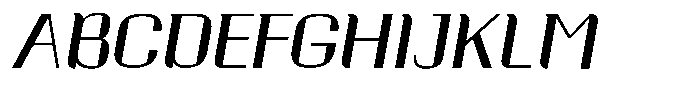 Ornamenta  Oblique Font UPPERCASE