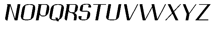 Ornamenta  Oblique Font UPPERCASE
