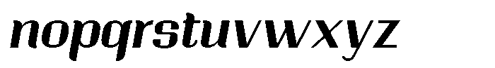 Ornamenta  Semi Bold Oblique Font LOWERCASE