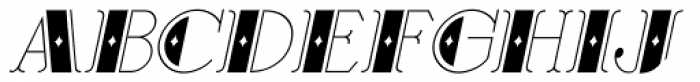Ornate Deco Oblique Font LOWERCASE