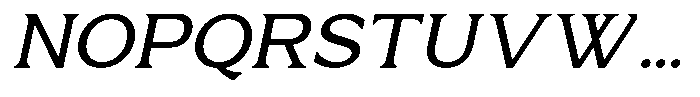 Ornely Italic Font UPPERCASE