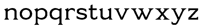 Ornely Regular Font LOWERCASE