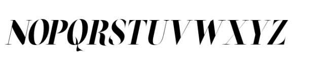 Oroban Elegans Black Italic Font UPPERCASE