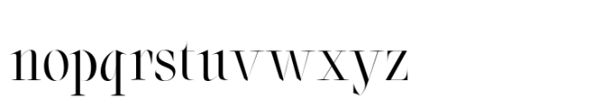 Oroban Elegans Medium Font LOWERCASE