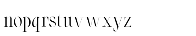 Oroban Elegans Regular Font LOWERCASE