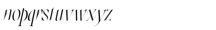 Oroban VF Elegans Regular Italic Font LOWERCASE