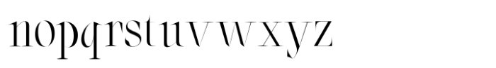 Oroban VF Elegans Regular Font LOWERCASE