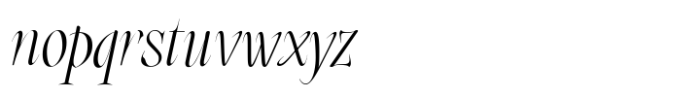 Oroban VF Hermonthica Regular Italic Font LOWERCASE