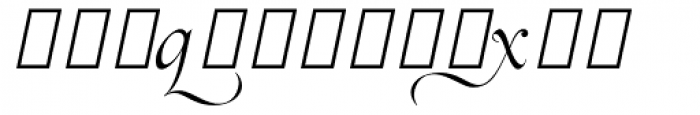 Orpheus Italic Alts II Font LOWERCASE