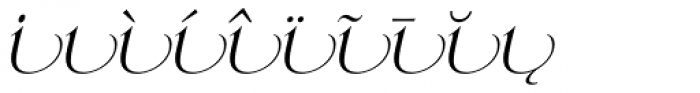 Orpheus Italic Endings Font OTHER CHARS
