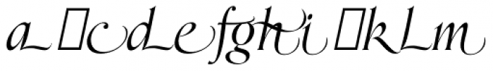 Orpheus Italic Endings Font UPPERCASE
