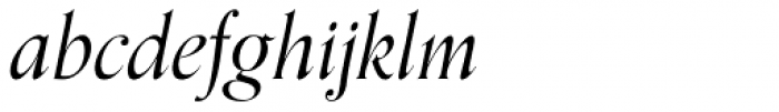 Orpheus Italic Font LOWERCASE