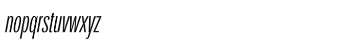 Orstavic Italic Font LOWERCASE