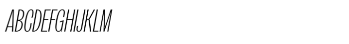 Orstavic Light Italic Font UPPERCASE