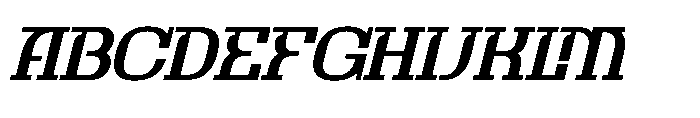Orsted Italic Font UPPERCASE