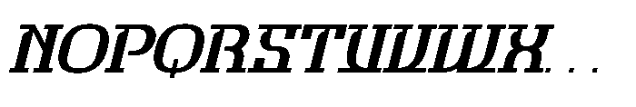 Orsted Italic Font UPPERCASE