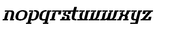 Orsted Italic Font LOWERCASE