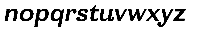 Ortak Sans Bold Italic Font LOWERCASE