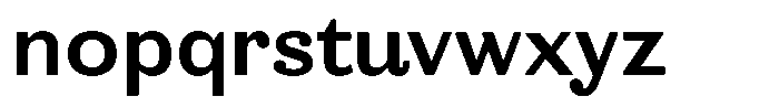 Ortak Sans Bold Font LOWERCASE