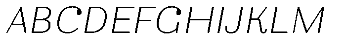 Ortak Sans Light Italic Font UPPERCASE