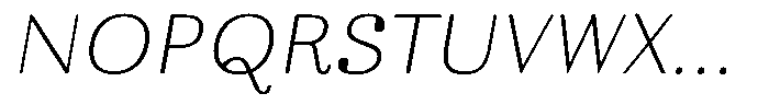 Ortak Sans Light Italic Font UPPERCASE