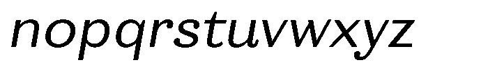 Ortak Sans Medium Italic Font LOWERCASE