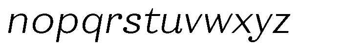 Ortak Sans Regular Italic Font LOWERCASE