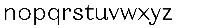 Ortak Sans Regular Font LOWERCASE