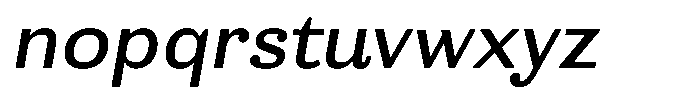 Ortak Sans Semi Bold Italic Font LOWERCASE