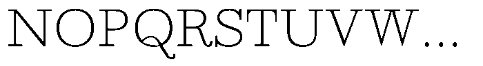 Ortak Slab Light Font UPPERCASE