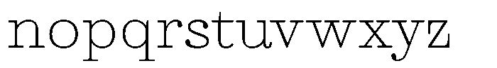 Ortak Slab Light Font LOWERCASE
