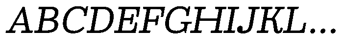 Ortak Slab Medium Italic Font UPPERCASE