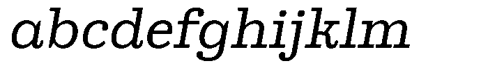 Ortak Slab Medium Italic FONT