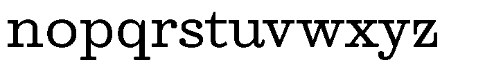 Ortak Slab Medium Font LOWERCASE