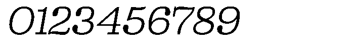 Ortak Slab Regular Italic Font OTHER CHARS
