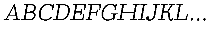 Ortak Slab Regular Italic Font UPPERCASE