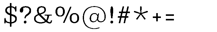 Ortak Slab Regular Font OTHER CHARS