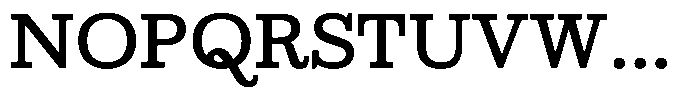 Ortak Slab Semi Bold Font UPPERCASE