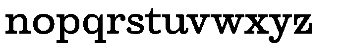Ortak Slab Semi Bold Font LOWERCASE