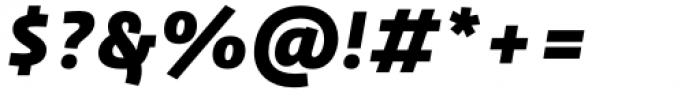 Orto Black Italic Font OTHER CHARS