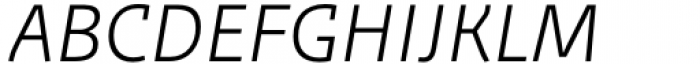 Orto Light Italic Font UPPERCASE