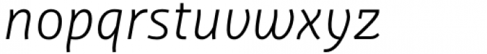 Orto Light Italic Font LOWERCASE