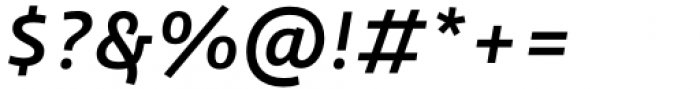 Orto Semi Bold Italic Font OTHER CHARS