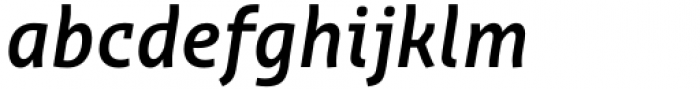 Orto Semi Bold Italic Font LOWERCASE