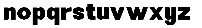 Orvia Black Font LOWERCASE