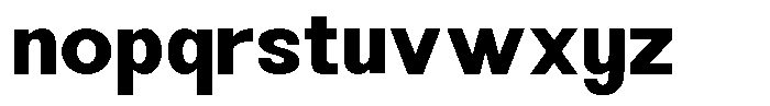 Orvia Bold Font LOWERCASE