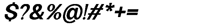 Orvia Medium Italic Font OTHER CHARS