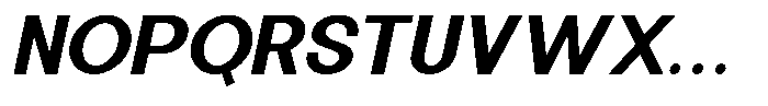 Orvia Medium Italic Font UPPERCASE