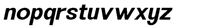 Orvia Medium Italic Font LOWERCASE